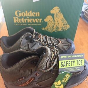 Dawgs Men's Safety Toe Boots - Black and Brown